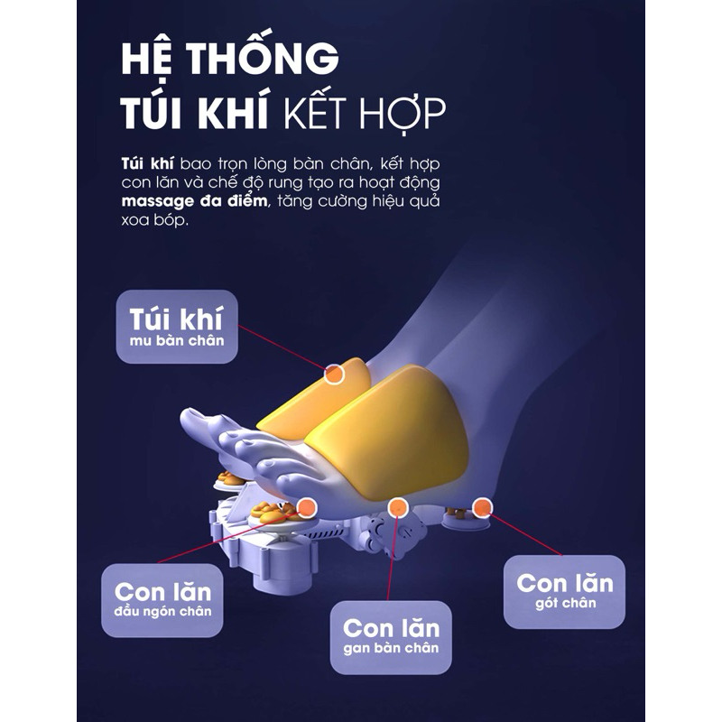 Máy massage chân hàn quốc cao cấp Buheung