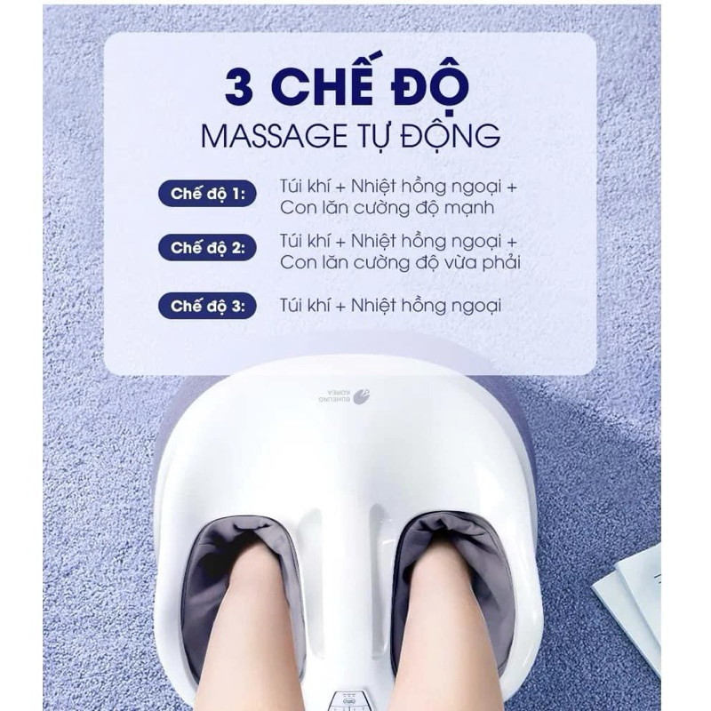 Máy massage chân hàn quốc cao cấp Buheung