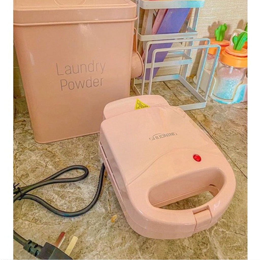 Máy Nướng Bánh Mì Sandwich Kẹp Làm Nóng 2 Mặt Rán Trứng Làm Đồ Ăn Sáng Nhanh Chóng