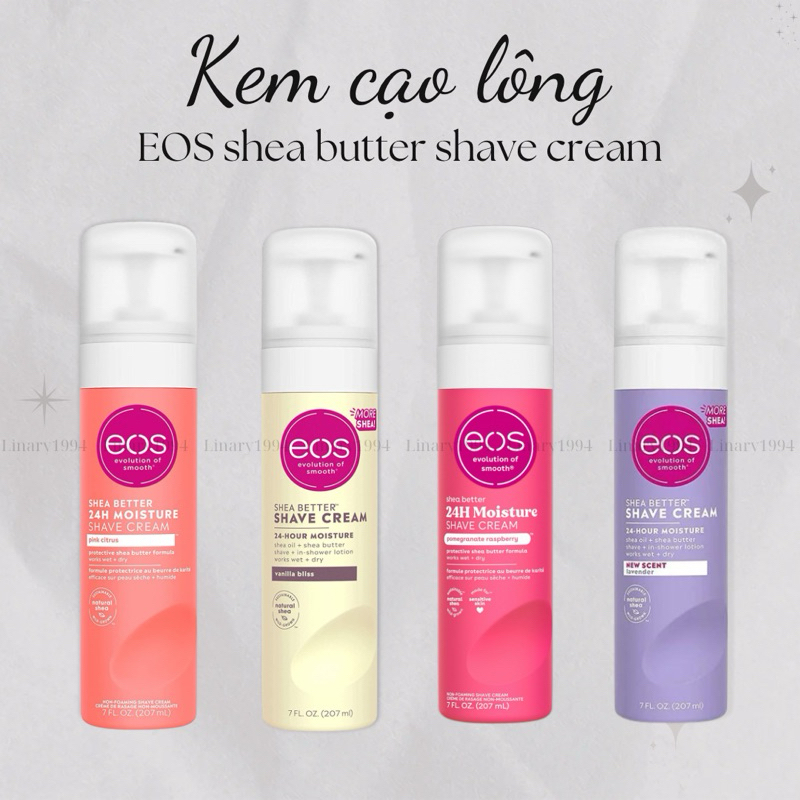 Kem Cạo Toàn Thân EOS Bơ Hạt Mỡ (dùng cho toàn Thân và vùng Bikini)