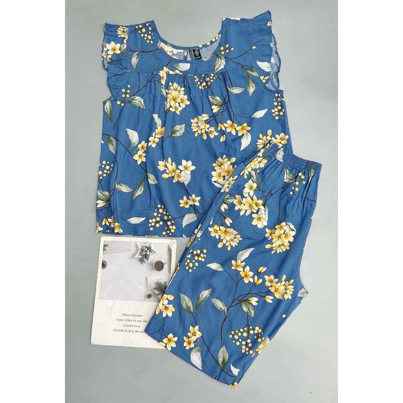 Đồ Bộ Lửng Lanh Tole Cho Nữ Và Trung Niên Mặc Nhà VNXK AB CASUAL M9