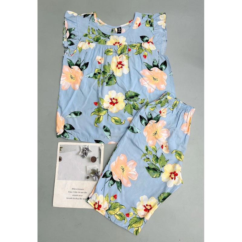 Đồ Bộ Lửng Lanh Tole Cho Nữ Và Trung Niên Mặc Nhà VNXK AB CASUAL M9