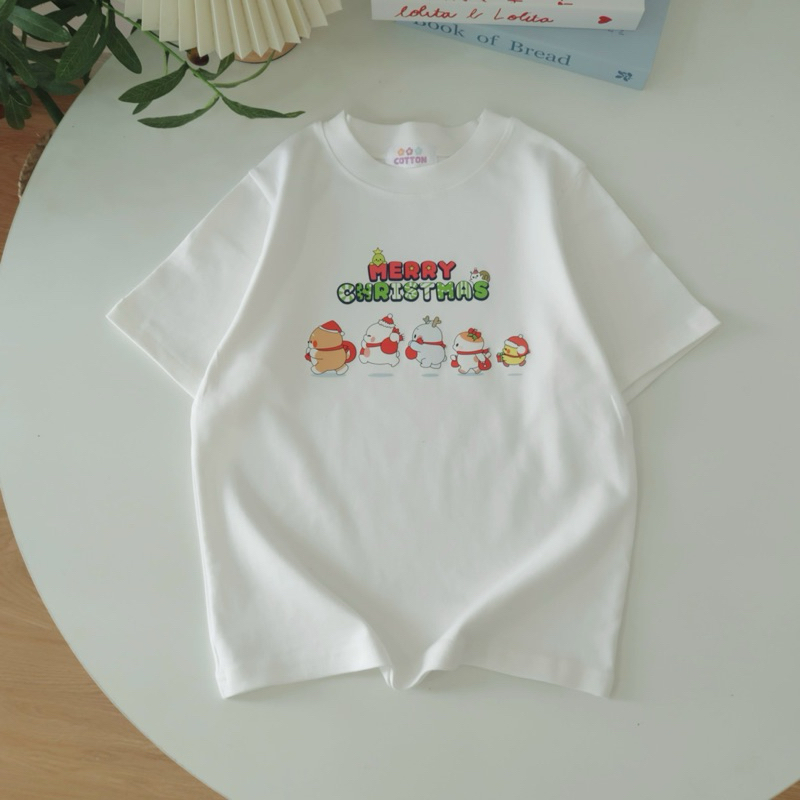 Áo Baby tee Borip màu trắng, áo thun nữ form vừa, basic