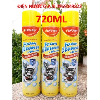 Chai Xịt Vệ Sinh Ghế Da, Làm Sạch Nội Thất Ô Tô, Túi Xách Da, Nỉ, Vải Cao Cấp UFU FOAM Chính Hãng