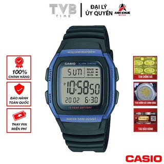 Đồng hồ nam dây nhựa casio chính hãng anh khuê w-96h-2avdf