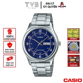 Đồng hồ nam dây kim loại Casio chính hãng MTP-V006D-2BUDF (38mm)