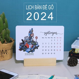 Lịch để bàn 2024 - Saigon 3 mét vuông - Tiệm in Memories - Lịch 2024, lịch âm 2024 in hình xinh xắn