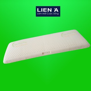 Gối đôi cao su liên á oval 45x130x13cm - gối uyên ương cao su thiên nhiên 100% chính hãng