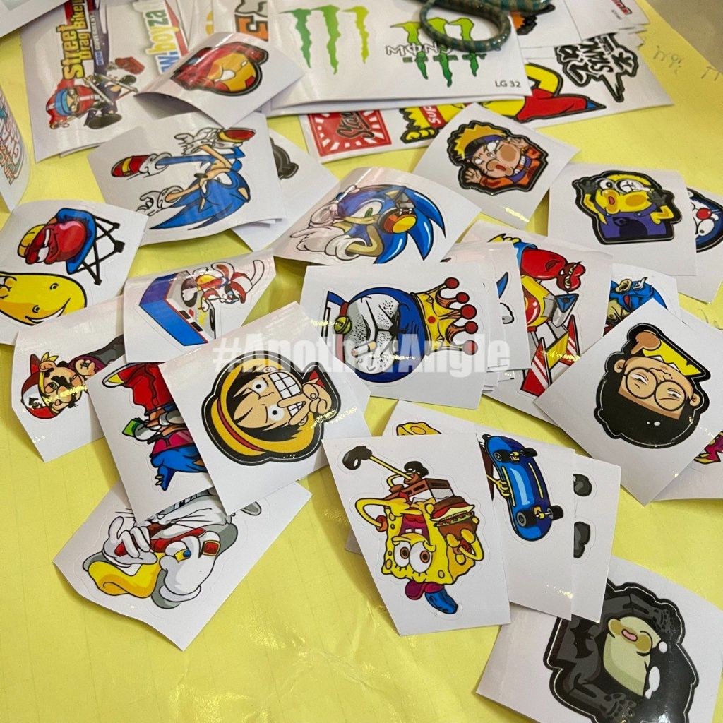 🤗 TEM DÁN XE CÁC NHÂN VẬT HOẠT HÌNH - STICKER COOL NGẦU TRANG TRÍ NÓN BẢO HIỂM/ LAPTOP ĐIỆN THOẠI ✳️