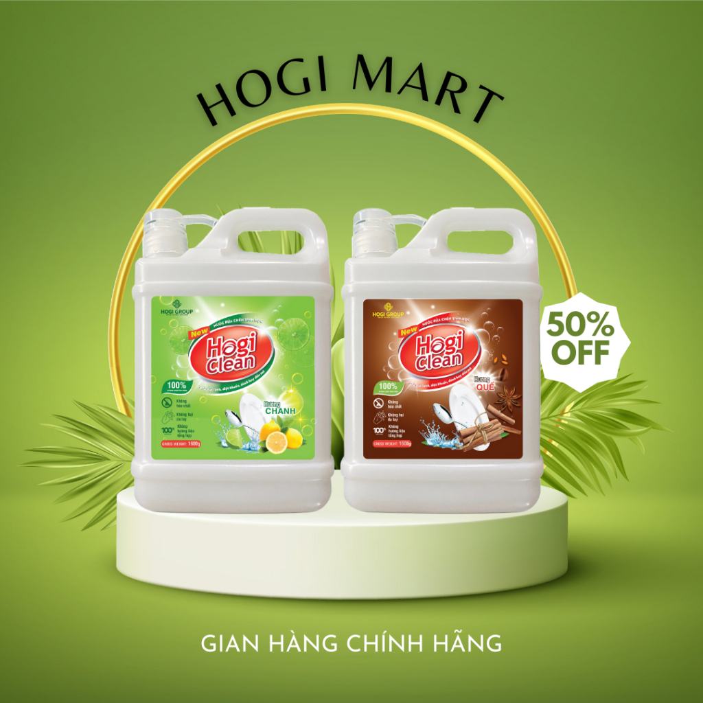 𝑵𝒖̛𝒐̛́𝒄 𝒓𝒖̛̉𝒂 𝒄𝒉𝒆́𝒏 𝒔𝒊𝒏𝒉 𝒉𝒐̣𝒄 HOGI clean can 1,6 Lít