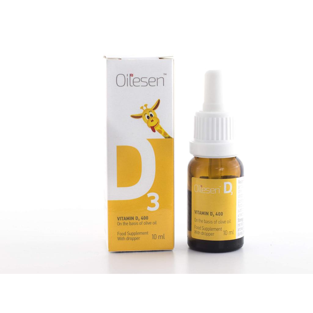 Bổ sung vitamin cho trẻ sơ sinh Oilesen Vitamin D3 400 hộp 1 chai 10ml