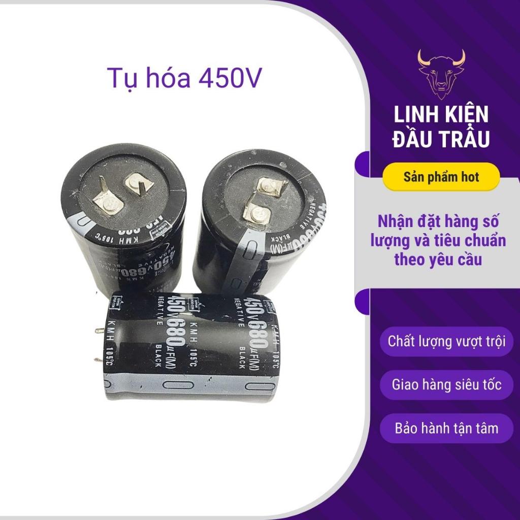Tụ hóa 450V 47uF-680uF chân cứng Linh Kiện Đầu Trâu