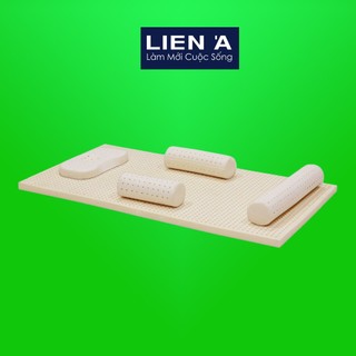 [ KÈM GA GỐI ] Nệm Cao Su Em Bé Liên Á Bambino - Cao 2cm - Đệm cũi em bé cao su thiên nhiên 100%