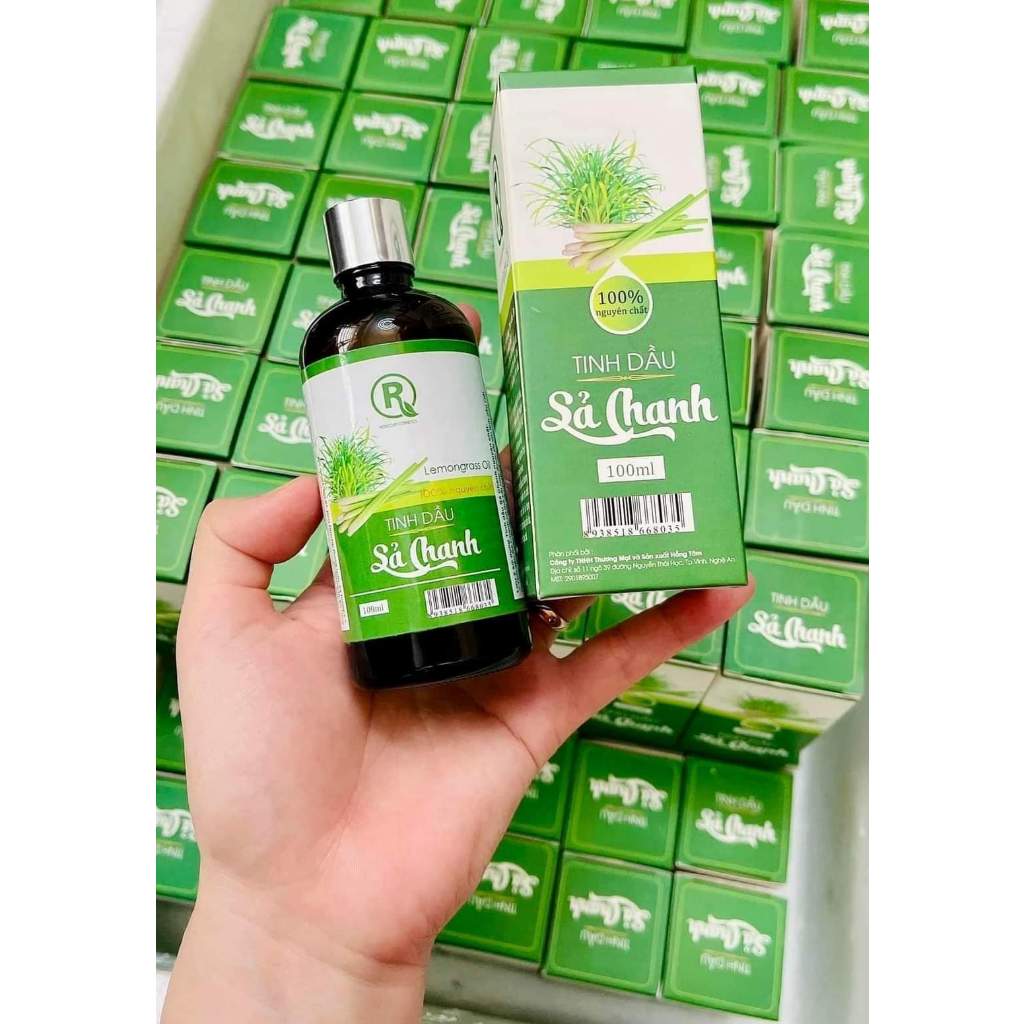 Tinh Dầu Sả Chanh Nguyên Chất 100ml Hồng Tâm - Tinh Dầu Đuổi Muỗi , Thơm phòng , Xông Phòng 100ml