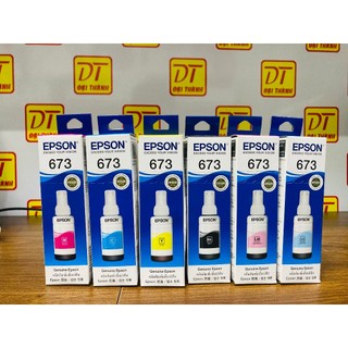 Mực in chính hãng 673 dùng cho máy epson l800/l805/l810/l850/l1800