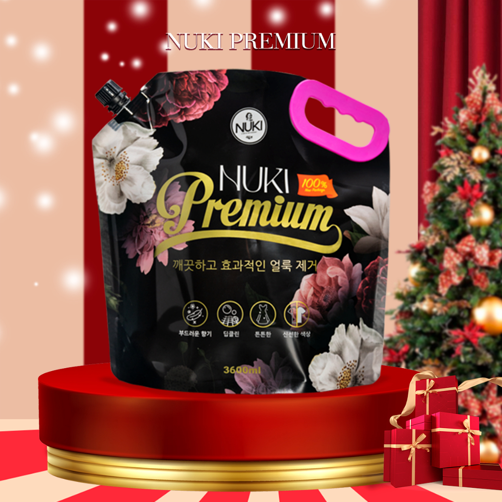 Túi Nước Giặt NUKI PREMIUM Đen Huyền Bí Phiên Bản Đặc Biệt 3600ml