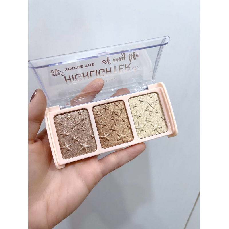 Bảng HighLighter Mocallure 3 ô trong suốt thu hút mọi ánh nhìn  nội địa Trung _kincoi.co