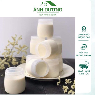 Combo 5 Hũ Nhựa Làm Sữa Chua Cỡ Lớn 100ml