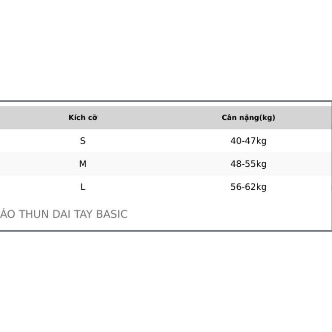 BASANA áo thun dài tay basic ôm body chất liệu co giãn A2210TCVDT