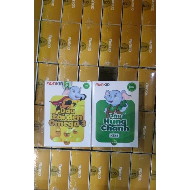 Combo dầu tỏi omega3 và dầu húng chanh kẽm Faneco