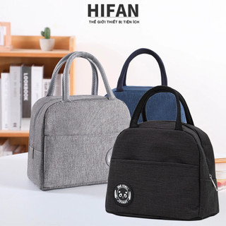Túi đựng cơm giữ nhiệt, giỏ đựng cơm văn phòng giữ nhiệt cao cấp họa tiết tối giản tinh tế