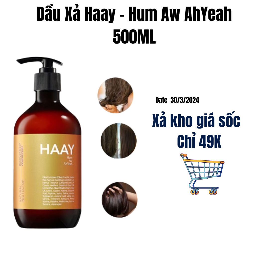 Dầu Xả Haay - Hum Aw AhYeah Siêu Mềm Mượt Mùi Hương Quyến Rũ - Ainos