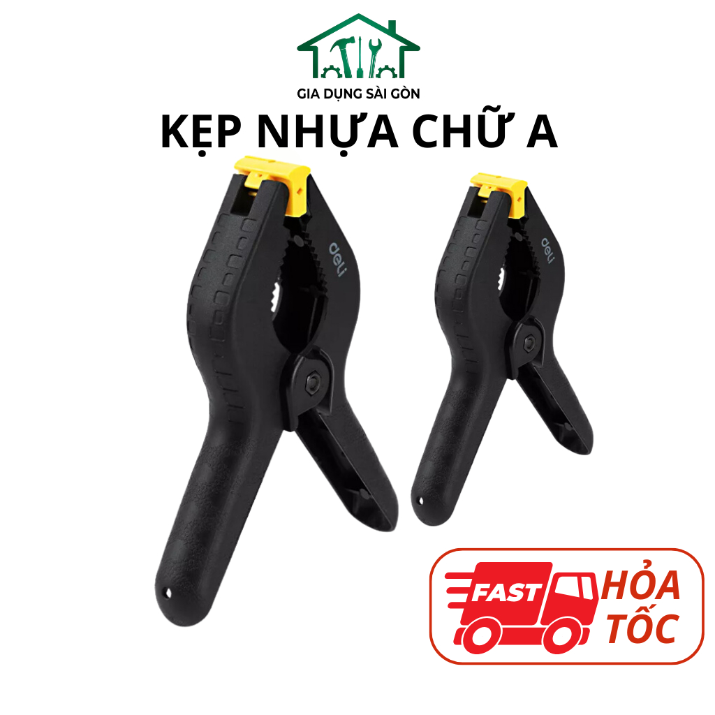 Kẹp Lò Xo 14KGS - Kẹp Gỗ Chữ A kích thước 4-6 inch - Lực kẹp 12 - 14KGS - Miệng kẹp mở tối đa 50mm