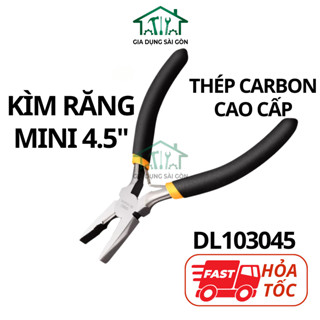 Kìm Tuốt Dây Điện Mini Đa Năng Deli - Mũi Răng Cưa - Kềm Chất Liệu Thép Carbon Cao Cấp Chống Mòn Gỉ, 115mm - DL103045