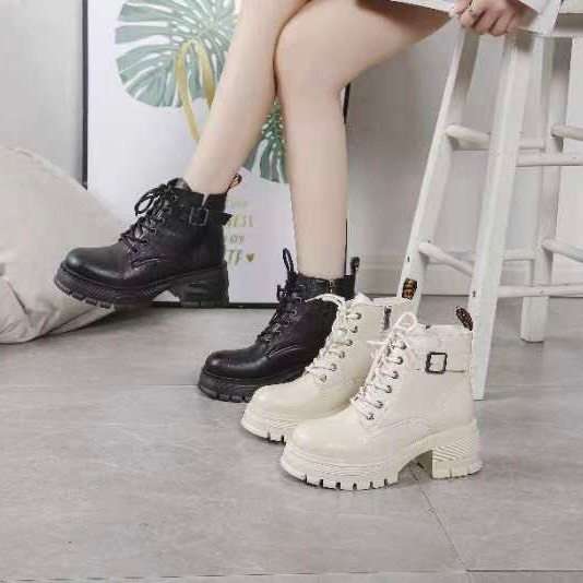 Min's Shoes - Giày Bốt Dây Có Khoá Kéo Da Mềm Cao Cấp Bốt 422