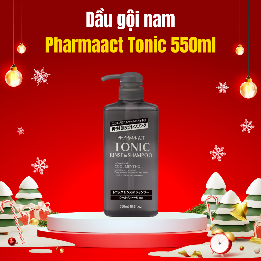 Dầu gội dành cho nam Pharmaact Tonic 550ml - hàng nội địa Nhật