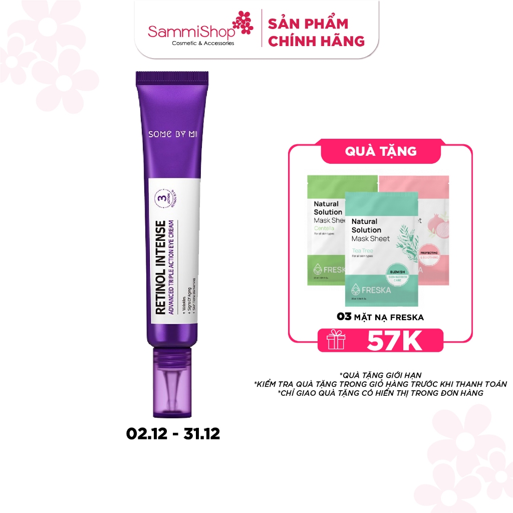 Some By Mi Kem dưỡng mắt Retinol Intense Advanced Triple Action Eye Cream 30ml