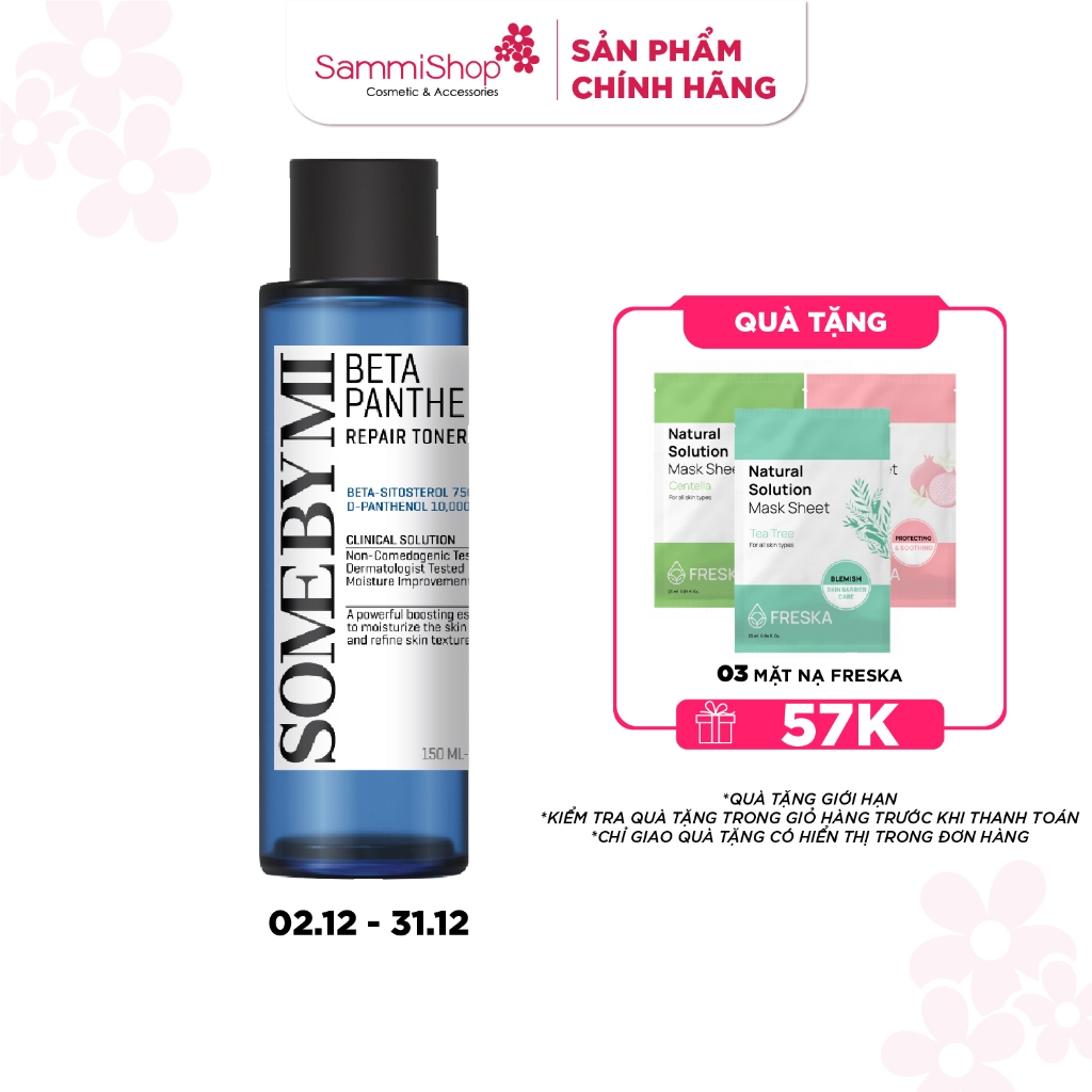 Some By Mi Nước hoa hồng Beta Panthenol Repair Toner 150ml