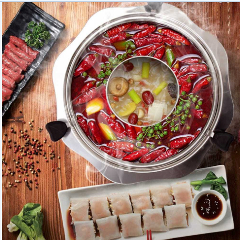 Nồi Lẩu Xoay Nâng 2 Tầng, Nồi Lẩu Đa Năng Hàn Quốc Inox Cao Cấp Dùng Được Cả Bếp Ga, Bếp Từ, Bếp Hồng Ngoại