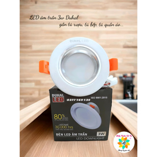 (THANH LÝ) ĐÈN LED DOWLIGHT ÂM TRẦN 3W ÁNH SÁNG VÀNG DUHAL