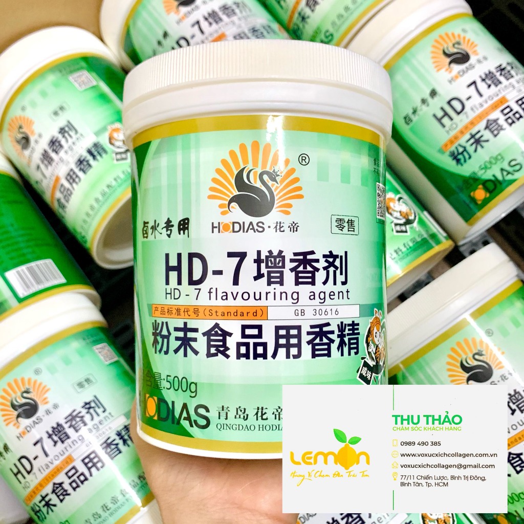 Hương thịt HD-7 cao cấp tăng hương thịt cho giò chả, jambon, gà ủ muối, xúc xích (Hộp 500g)