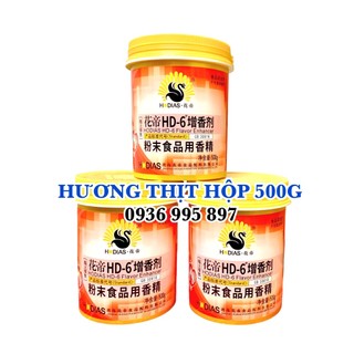Bột hương thịt HD-6 làm tăng hương thịt cho giò chả, jambon, gà ủ muối, xúc xích, thịt viên - Hộp 500g