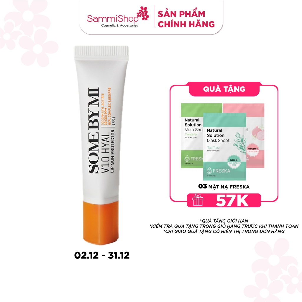 Some By Mi Son dưỡng chống nắng V10 Hyal Lip Sun Protector 7ml
