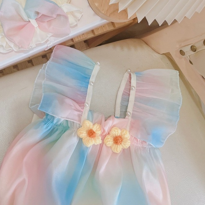 Bodysuit áo liền thân RIOKIDS, quần áo cho bé gái sơ sinh đi chơi, thôi nôi, đầy tháng BD145