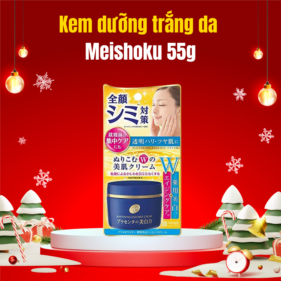 Kem dưỡng trắng da dưỡng ẩm da mặt Meishoku nội địa Nhật Bản 55g