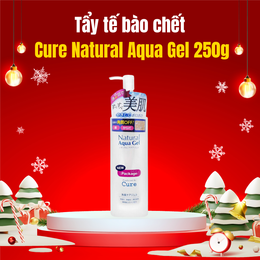 Tẩy da chết cure loại bỏ tế bào chết mặt Natural Aqua Nhật Bản 250g