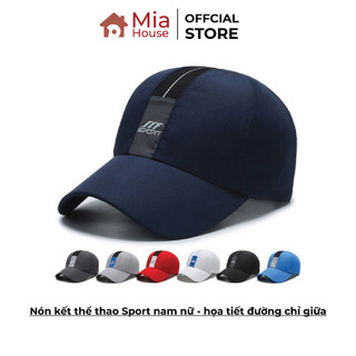 Nón kết thể thao Sport nam nữ - họa tiết đường chỉ giữa