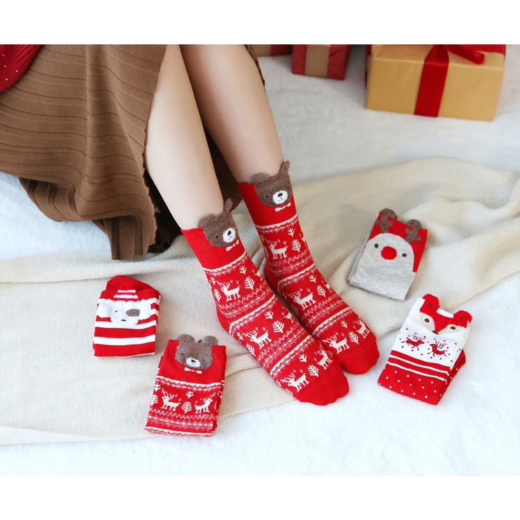 Tất Giáng Sinh Năm Mới, Tất Cotton Giáng Sinh Ấm Áp Cho Mùa Thu Đông