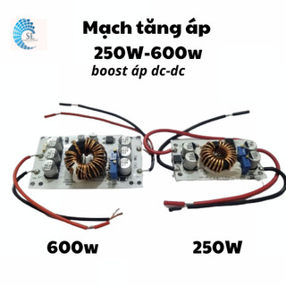 Mạch tăng áp, mạch boost áp 250w, 600w dc-dc 10a pcb nhôm, có chỉnh dòng