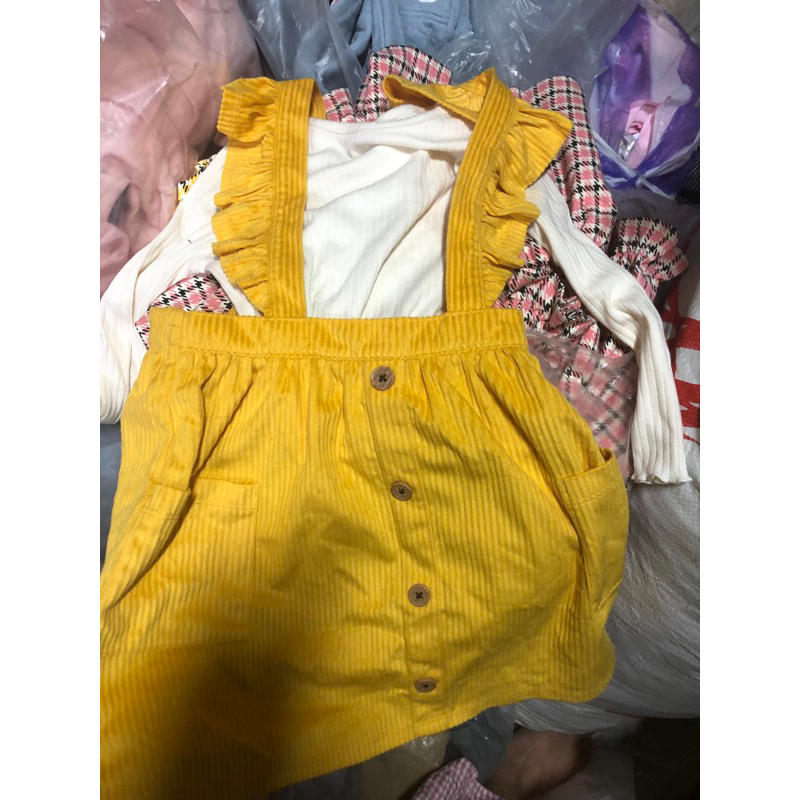 Set Yếm + áo cực xinh cho bé gái sz 1-5Y satsunkid