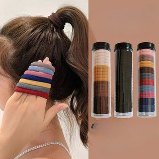 Bộ dây buộc tóc 20c chiếc kèm hộp đựng nhỏ gọn nhiều màu đa dạng buộc tóc, sét dây kẹp tóc
