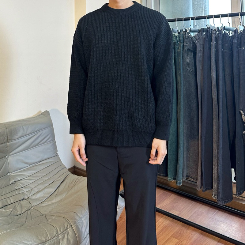 Áo len nam basic dáng rộng oversize knit sweater phong cách basic, grunge, cozy