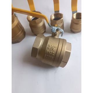 Van bi italy phi 76 van nước đồng tay gạt nối ren trong hai đầu