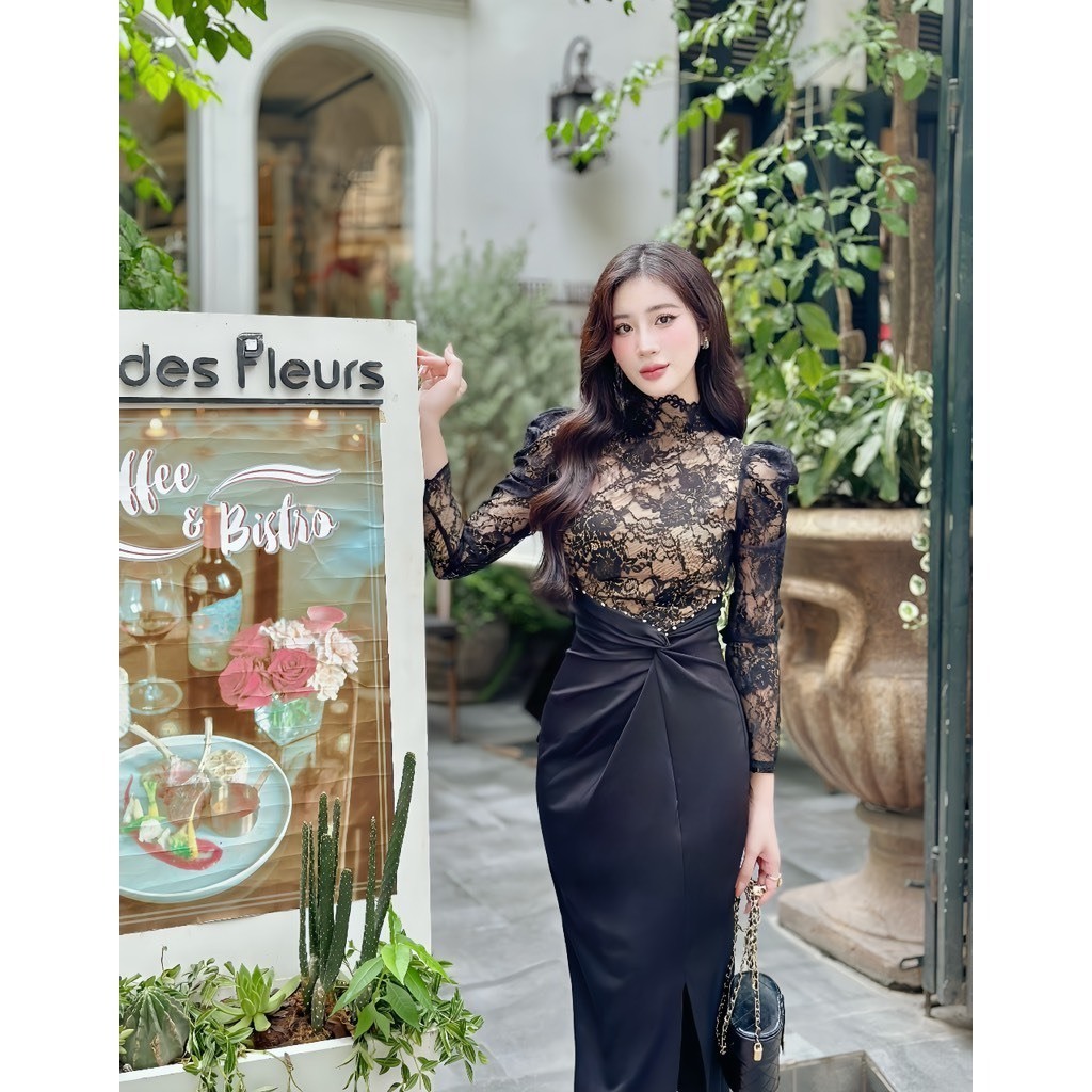 Mã V281 váy zúm eo pha ren