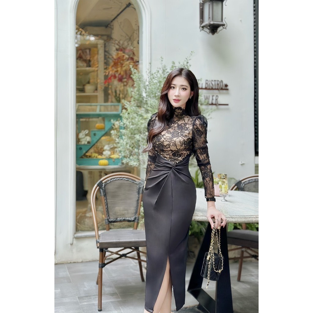 Mã V281 váy zúm eo pha ren