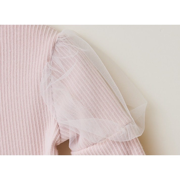 Áo thun len gân Bebezoo tay bồng BEC4TS104